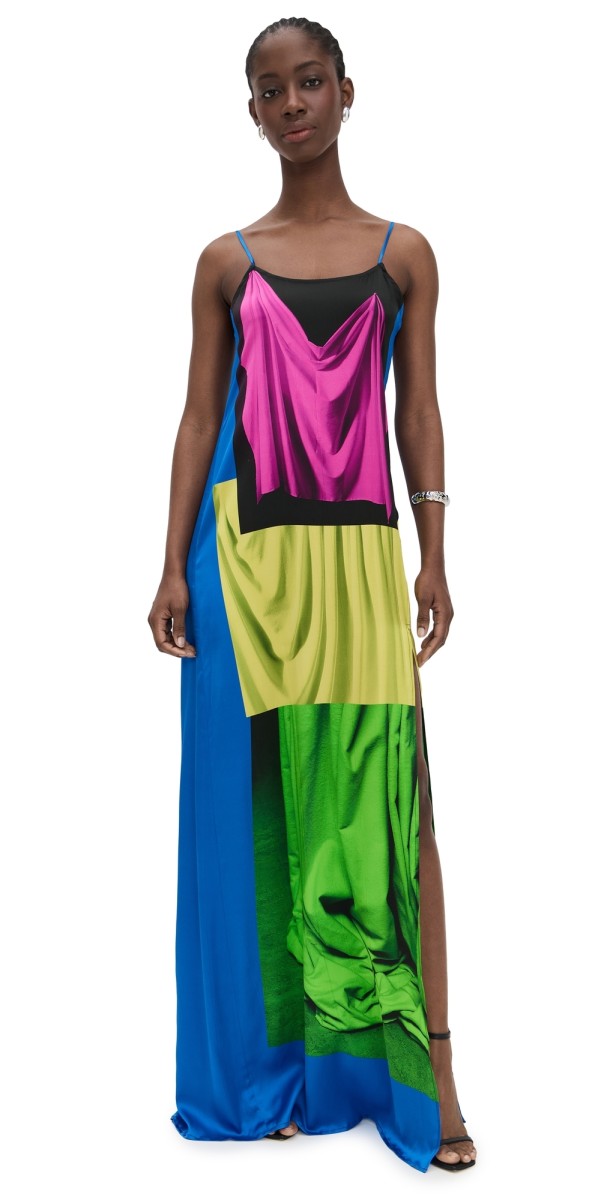 BruceGlen Drape Maxi Slip Dress Drape