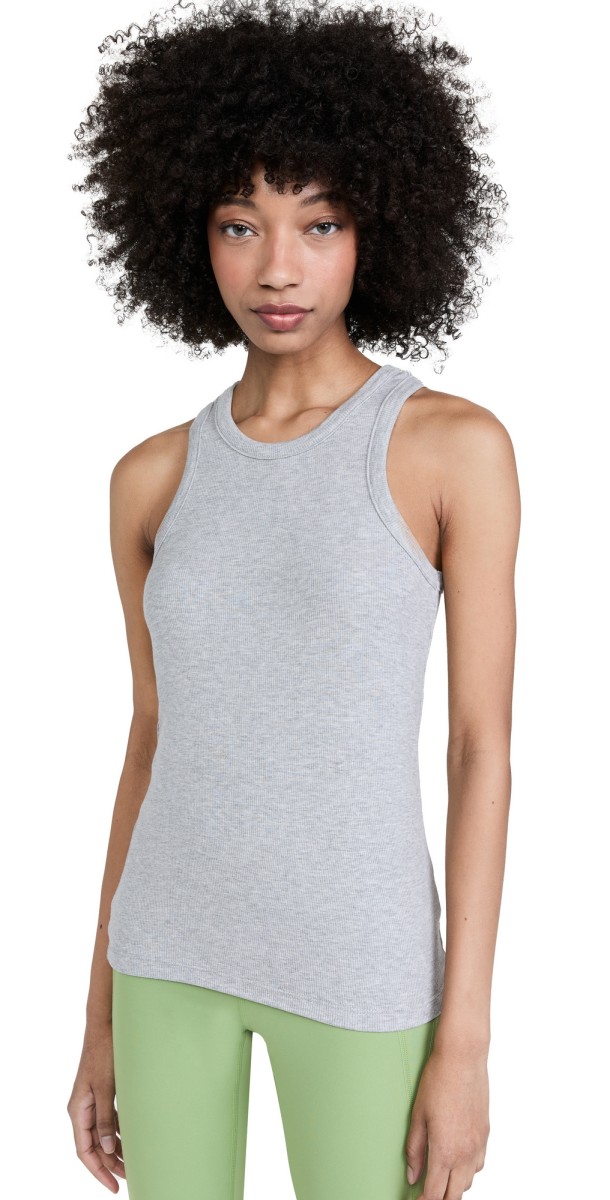 Splits59 Kiki Rib Tank Heather Grey