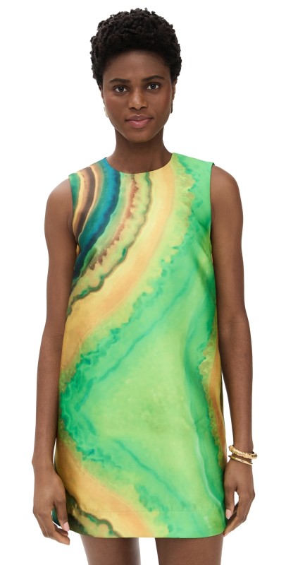 ALÉMAIS Iris Mini Dress Green