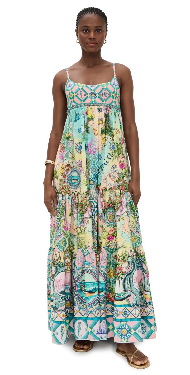 Camilla Long Dress with Jersey Bodice Just Coasting