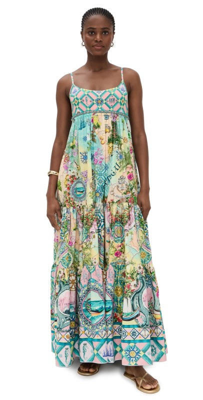 Camilla Long Dress with Jersey Bodice Just Coasting