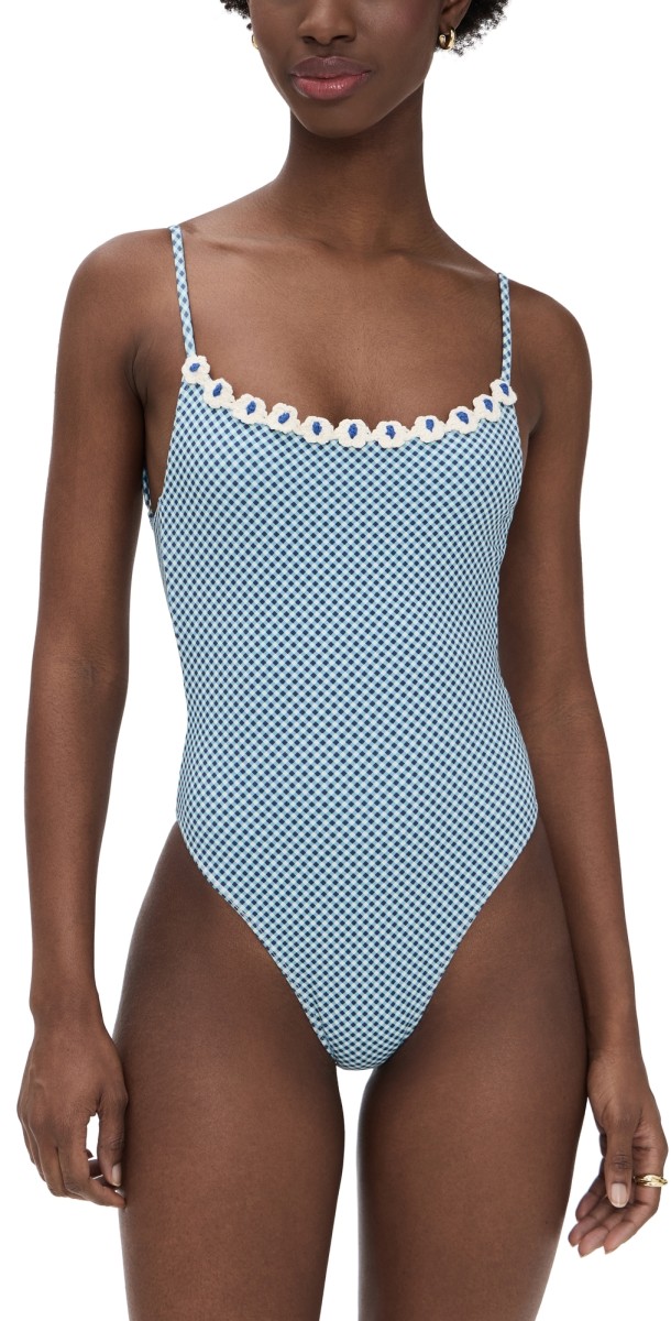 Frankies Bikinis Juliet Cotton One Piece Picnic Print
