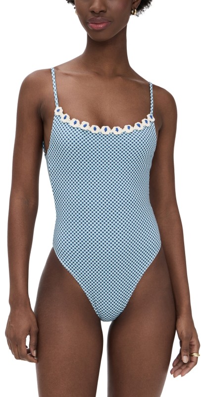 Frankies Bikinis Juliet Cotton One Piece Picnic Print