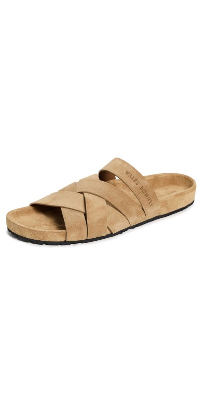 Wales Bonner Sandal Mules Light/Pastel Brown