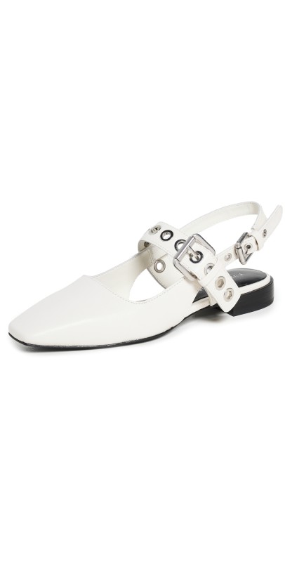 rag & bone Astra Slingback Flats Antqwht