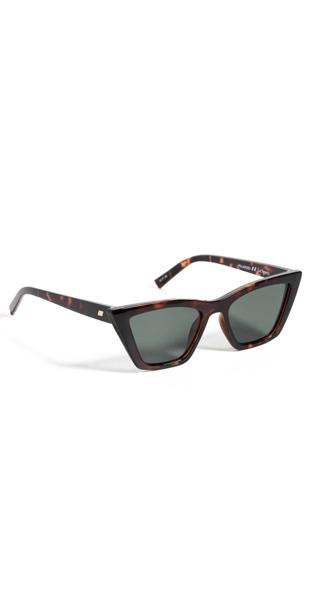 Le Specs Velodrome Sunglasses Dark Tort Khaki Mono Polarized