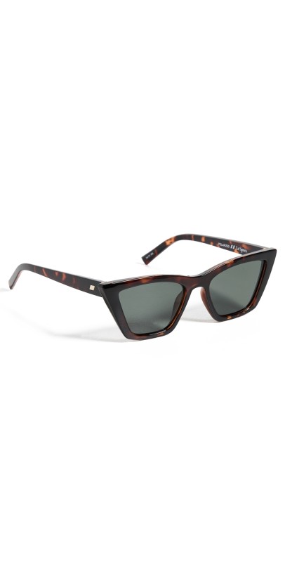 Le Specs Velodrome Sunglasses Dark Tort Khaki Mono Polarized