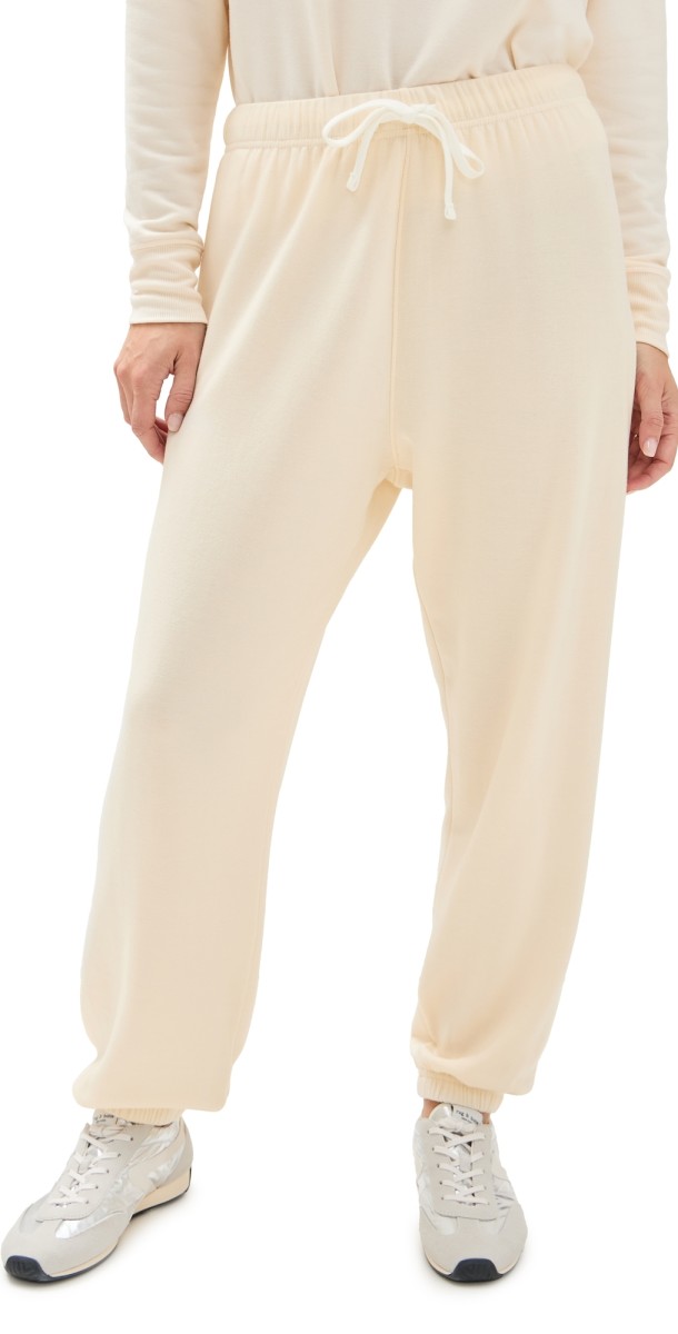 Splits59 Andie Oversized Fleece Sweatpants Creme