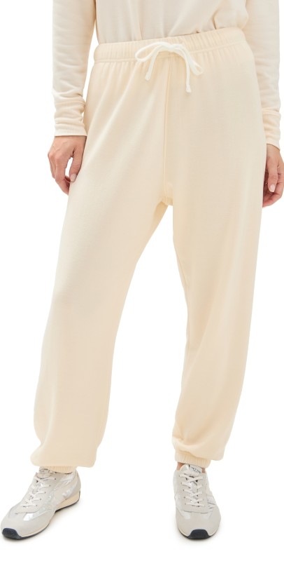 Splits59 Andie Oversized Fleece Sweatpants Creme