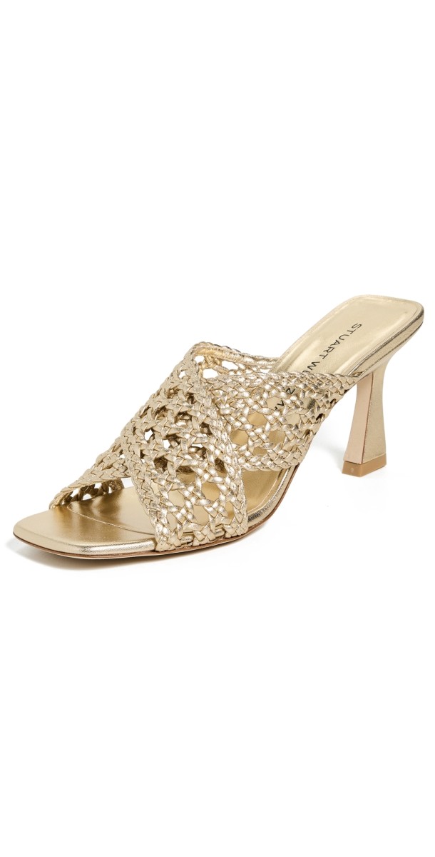 Stuart Weitzman Thea Slides 75mm Golden