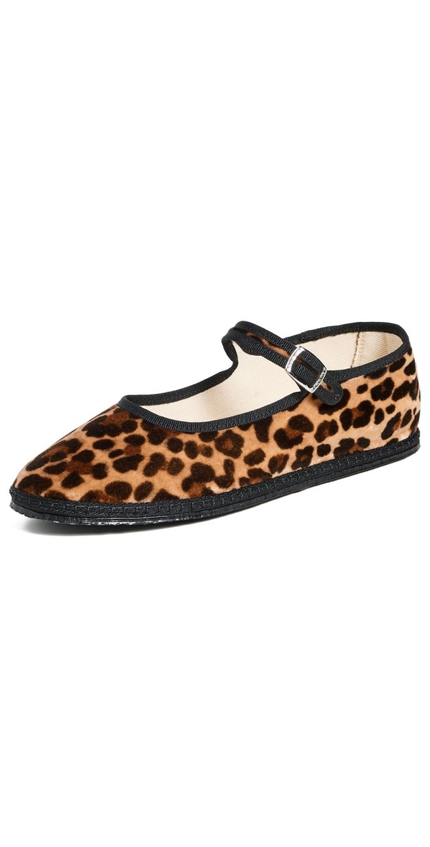 ViBi VENEZiA Mary Jane Velvet Furlana Flats Tiepolo
