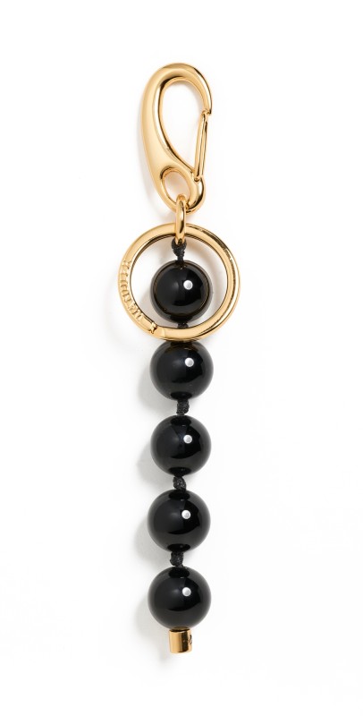 Wandler Bag Charm Beads Black Onyx