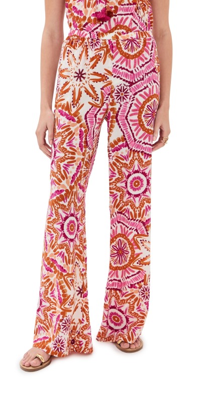 Figue Devon Pants Sunburst Medallion Azalea Pink