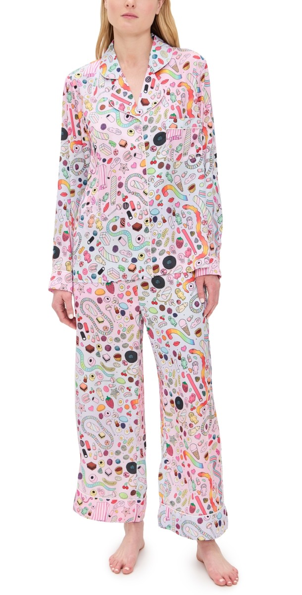 Karen Mabon Pick and Mix Long Pajama Set Pink