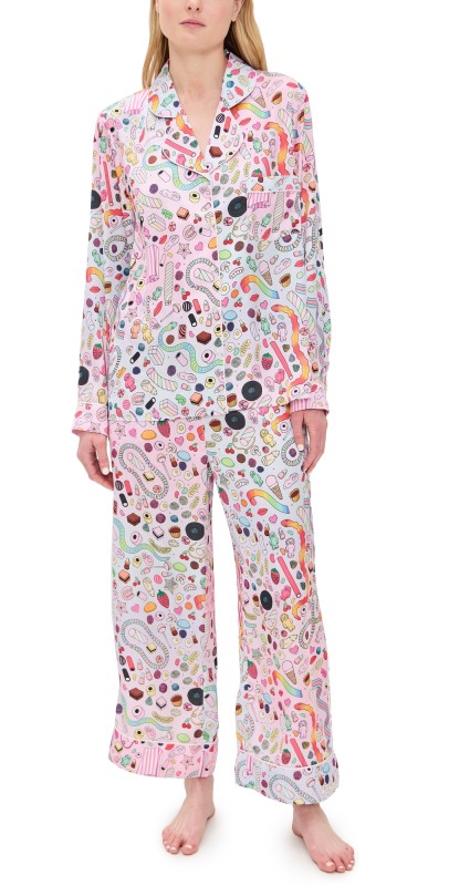 Karen Mabon Pick and Mix Long Pajama Set Pink