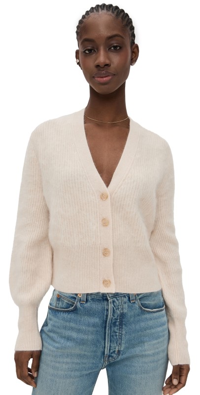 Jenni Kayne Cashmere Peyton Cardigan Warm Ivory