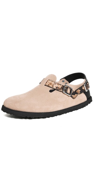 Birkenstock 1774 Tokio Cadazor Clogs Natural Snake Brown