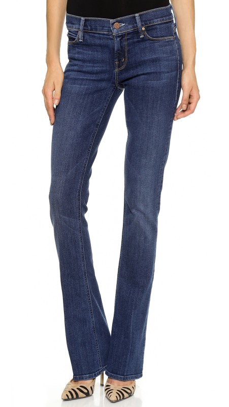 MOTHER The Runaway Skinny Flare Jeans Flowers From the Storm