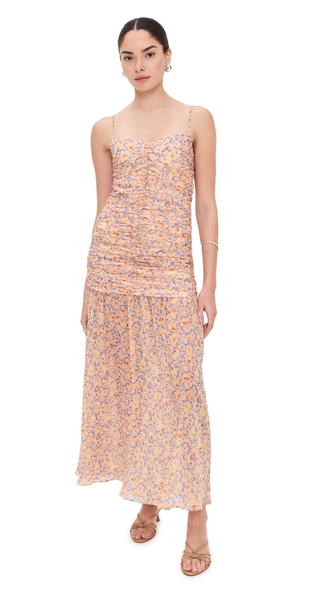 Kika Vargas Pamela Dress Yellow Garden Yellow