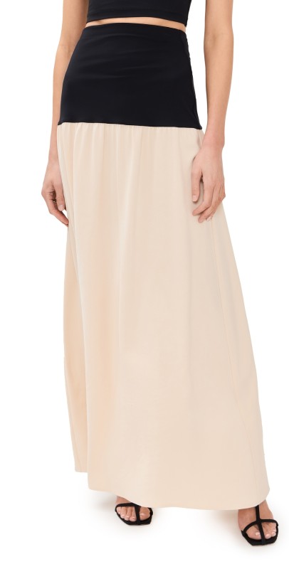 Nanushka Ranee Skirt Butter/Black