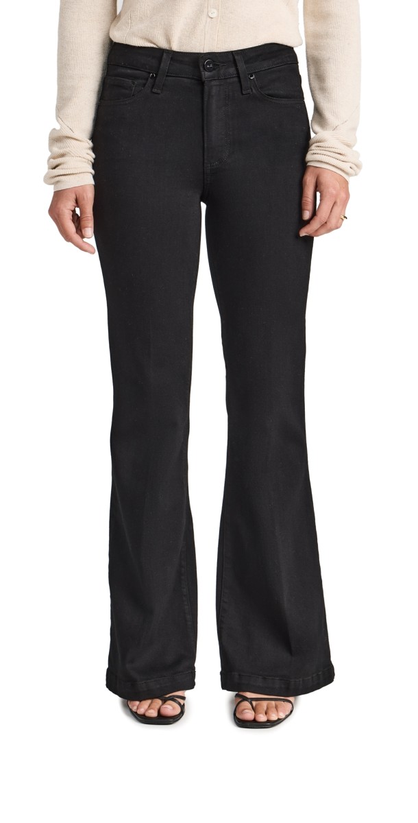 PAIGE Genevieve Petite Jeans Black Shadow