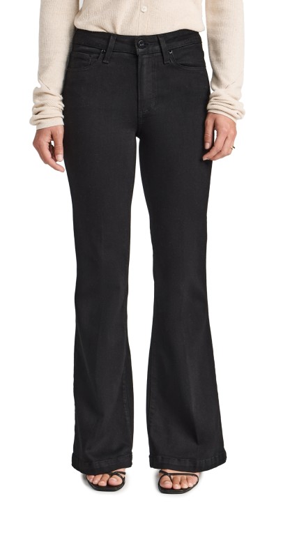PAIGE Genevieve Petite Jeans Black Shadow