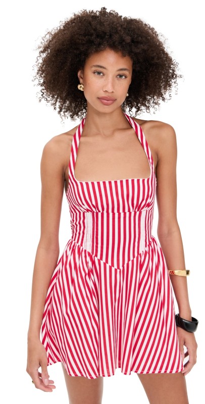 Seven Wonders Calianna Mini Dress Red Stripe