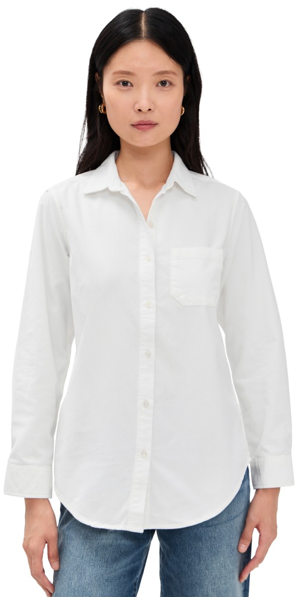 Marea Corduroy Favorite Shirt Ivory Corduroy