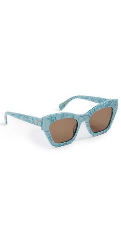 Lele Sadoughi Lido Sunglasses Turquois