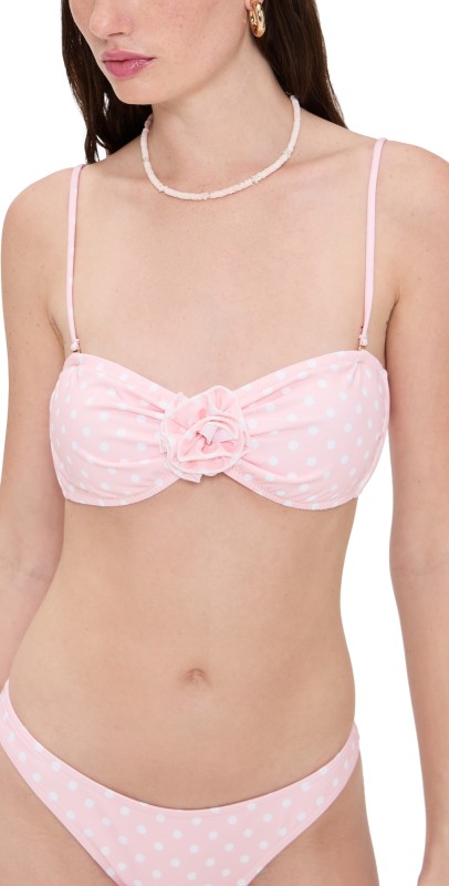 Bananhot Nami Top Peach Polka