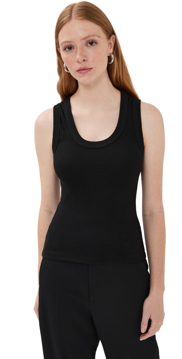 WARDROBE. NYC Scoop Neck Tank Off White