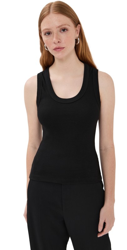 WARDROBE. NYC Scoop Neck Tank Off White