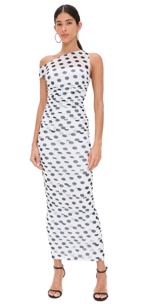AFRM Biona Dress Blanc Dot