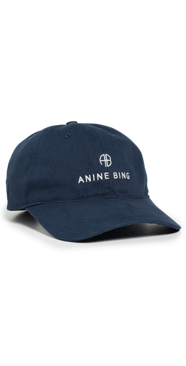 ANINE BING Jeremy Baseball Cap Washed Navy