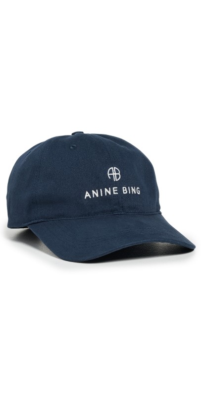 ANINE BING Jeremy Baseball Cap Washed Navy