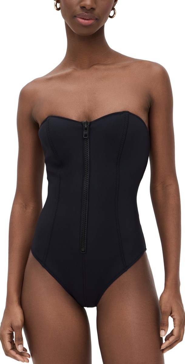 Lisa Marie Fernandez Leigh Maillot One Piece Black Neoprene