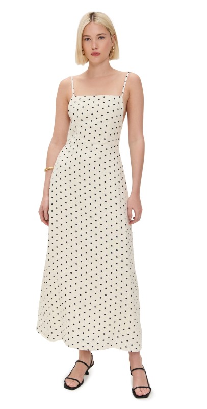DL1961 Carla Linen Dress Polka Dots (Linen)