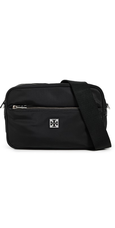 Tory Burch Virginia Nylon Shoulder Bag Black