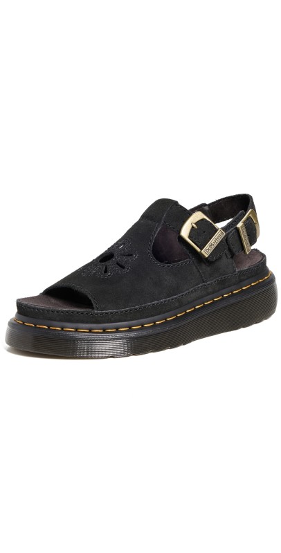 Dr. Martens Dunnet Flower Black Eh Suede Black
