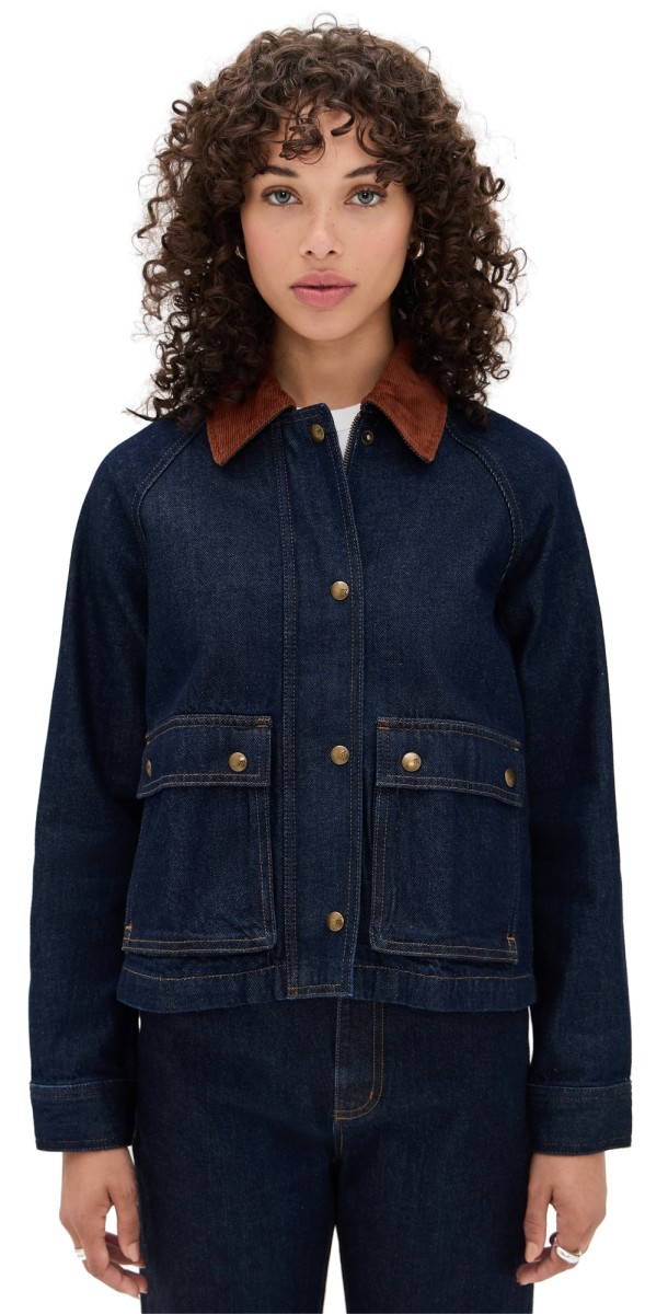 Madewell Denim Trapeze Jacket Rinse Wash