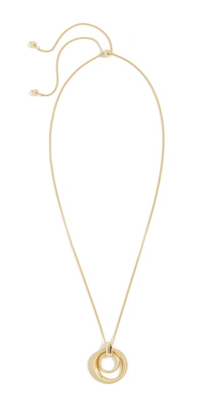 Argento Vivo Multi Circle Pendant Necklace Gold