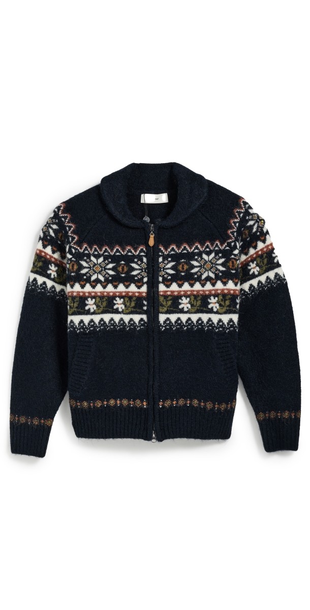 DUNST Cowichan Cardigan Navy