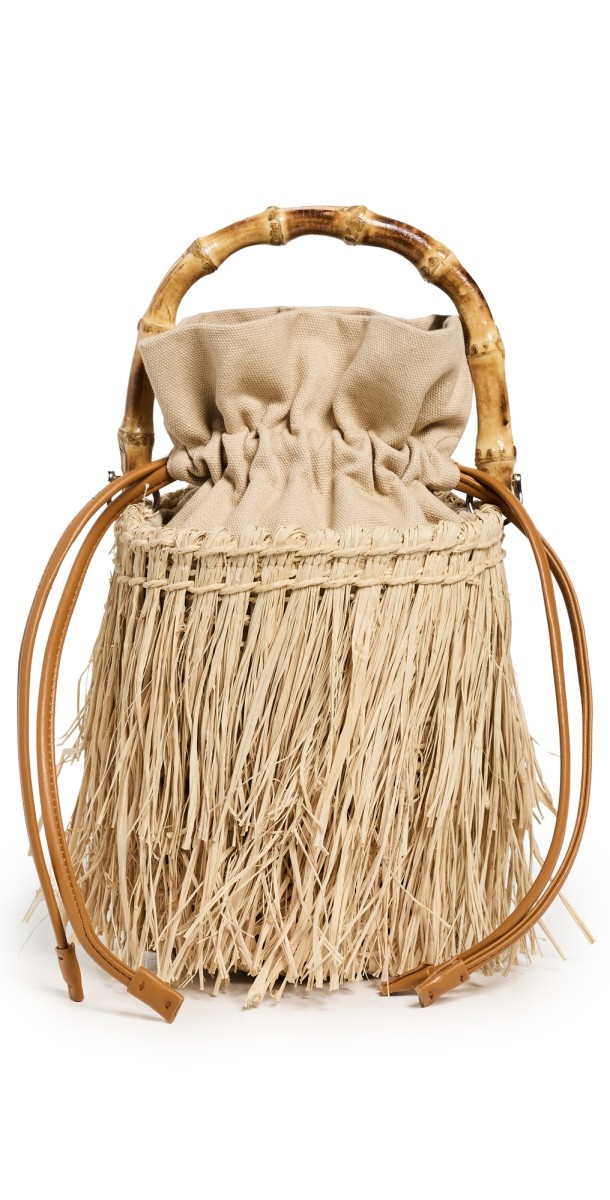 SIMONMILLER Tiki Fringe Bag Natural