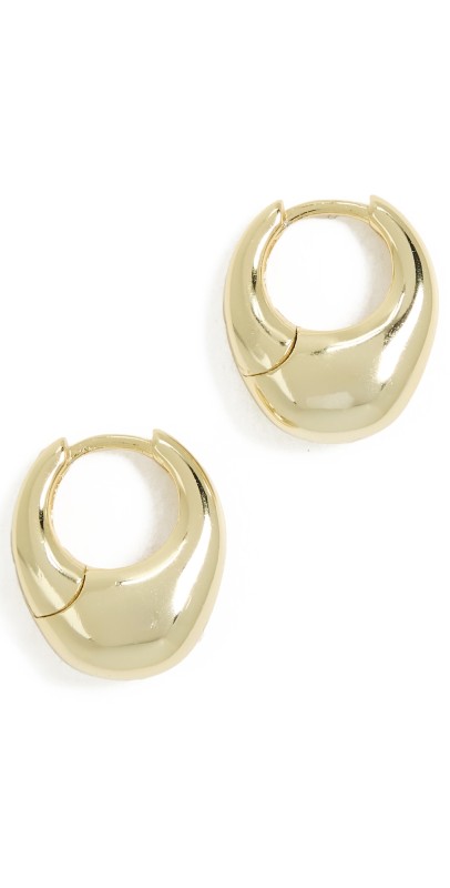 SHASHI Carter Hoop Earrings Gold