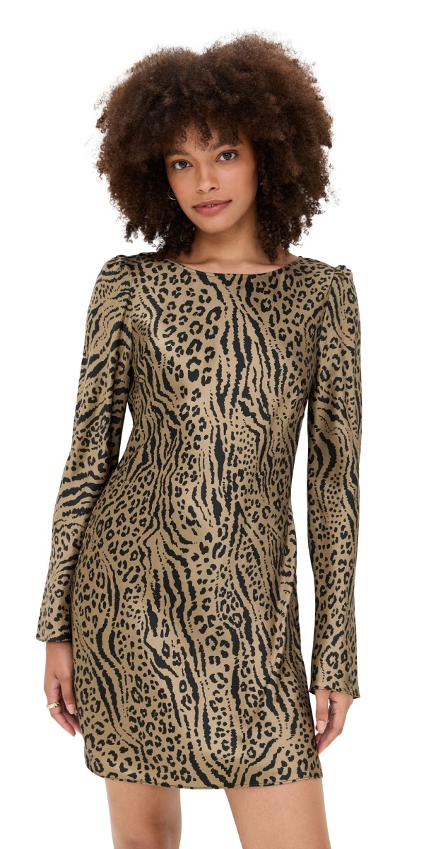 Ciao Lucia Patrice Silk Dress Leopard