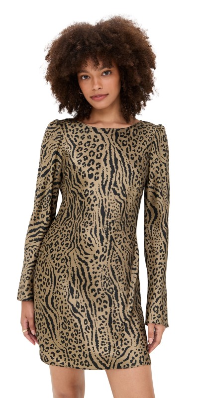Ciao Lucia Patrice Silk Dress Leopard