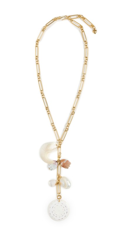 Brinker + Eliza Gozo Island Necklace Gold/Shell