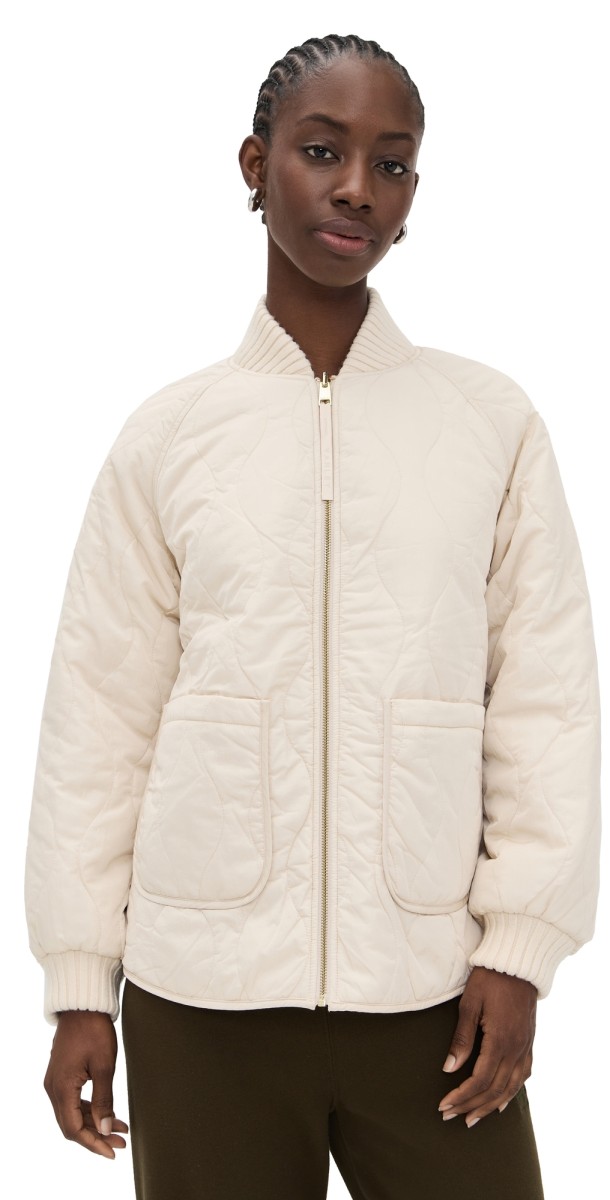 Varley Serina Reversible Quilt Jacket Sandshell