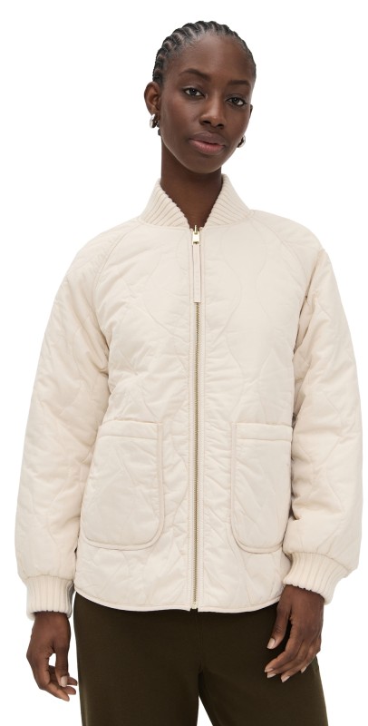 Varley Serina Reversible Quilt Jacket Sandshell