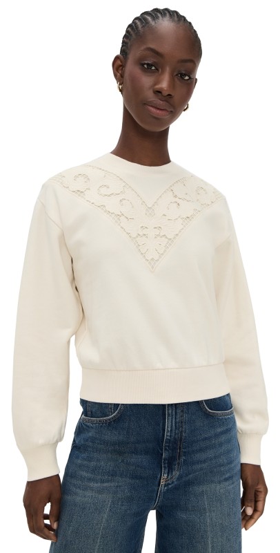 PAIGE Nimona Sweatshirt Antique White